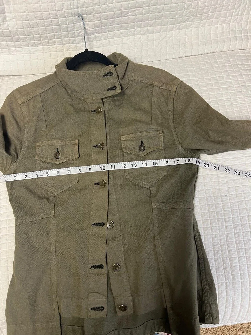 rag & bone Military Green Cotton Jacket Medium Utility